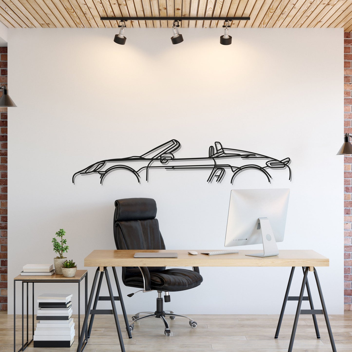 718 Spyder Metal Car Wall Art - MT0842