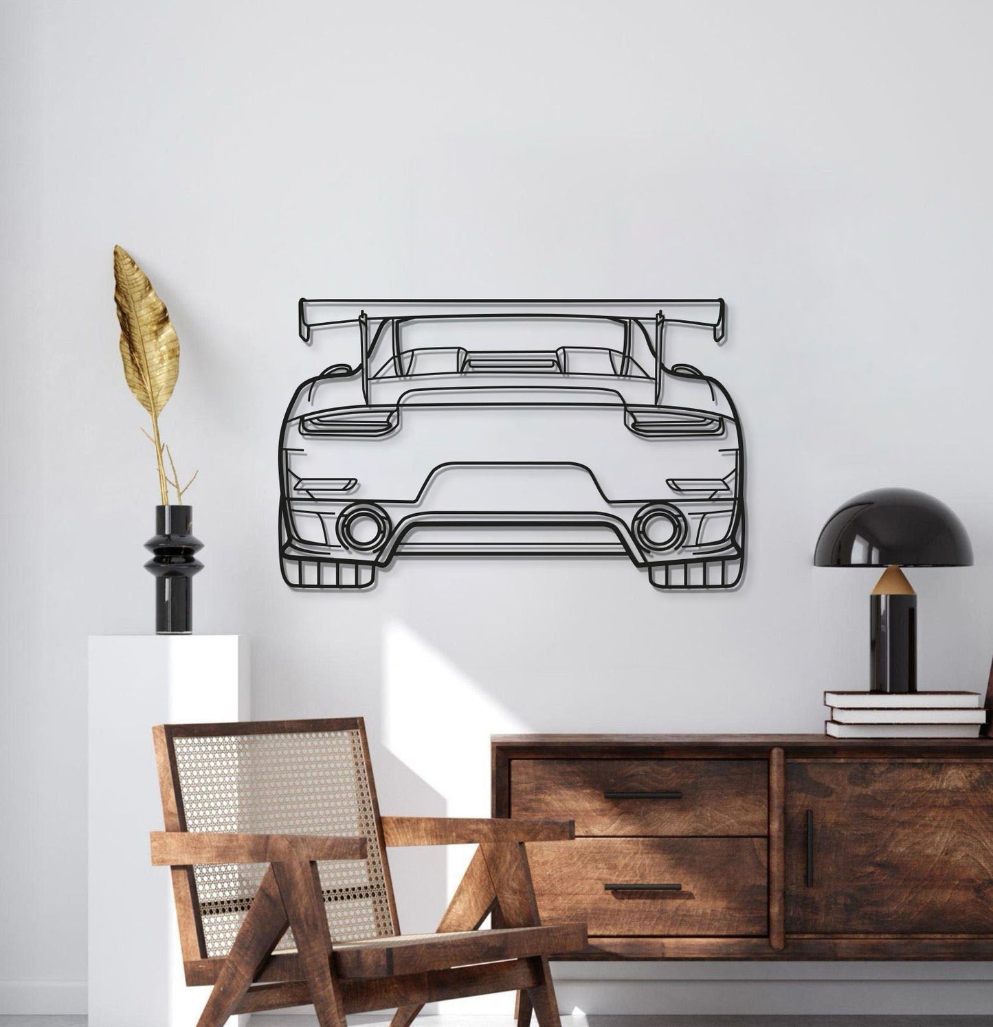 911 GT2 RS Model 991 Back Metal Car Wall Art - MT0850