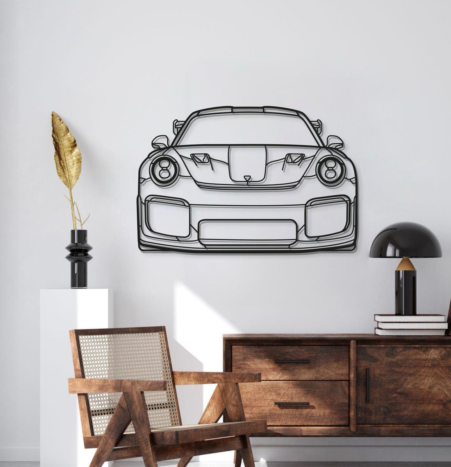 911 GT2 RS Model 991 Front Metal Car Wall Art - MT0848
