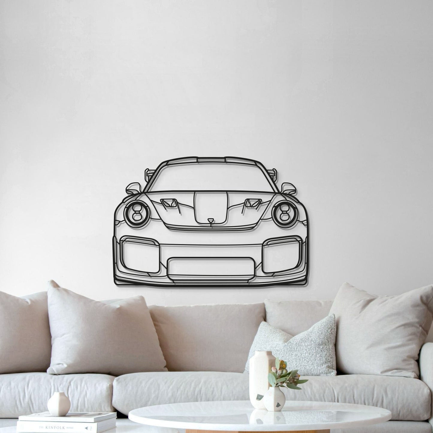 911 GT2 RS Model 991 Front Metal Car Wall Art - MT0848