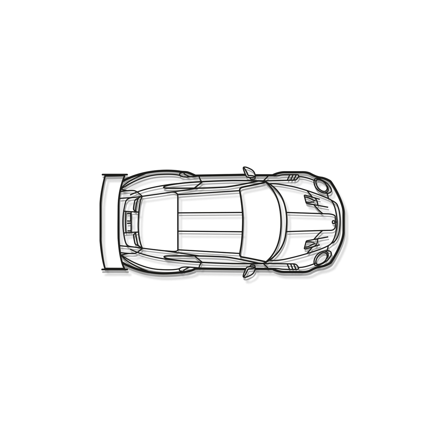 911 GT2 RS Model 991 TOP Metal Car Wall Art - MT0849