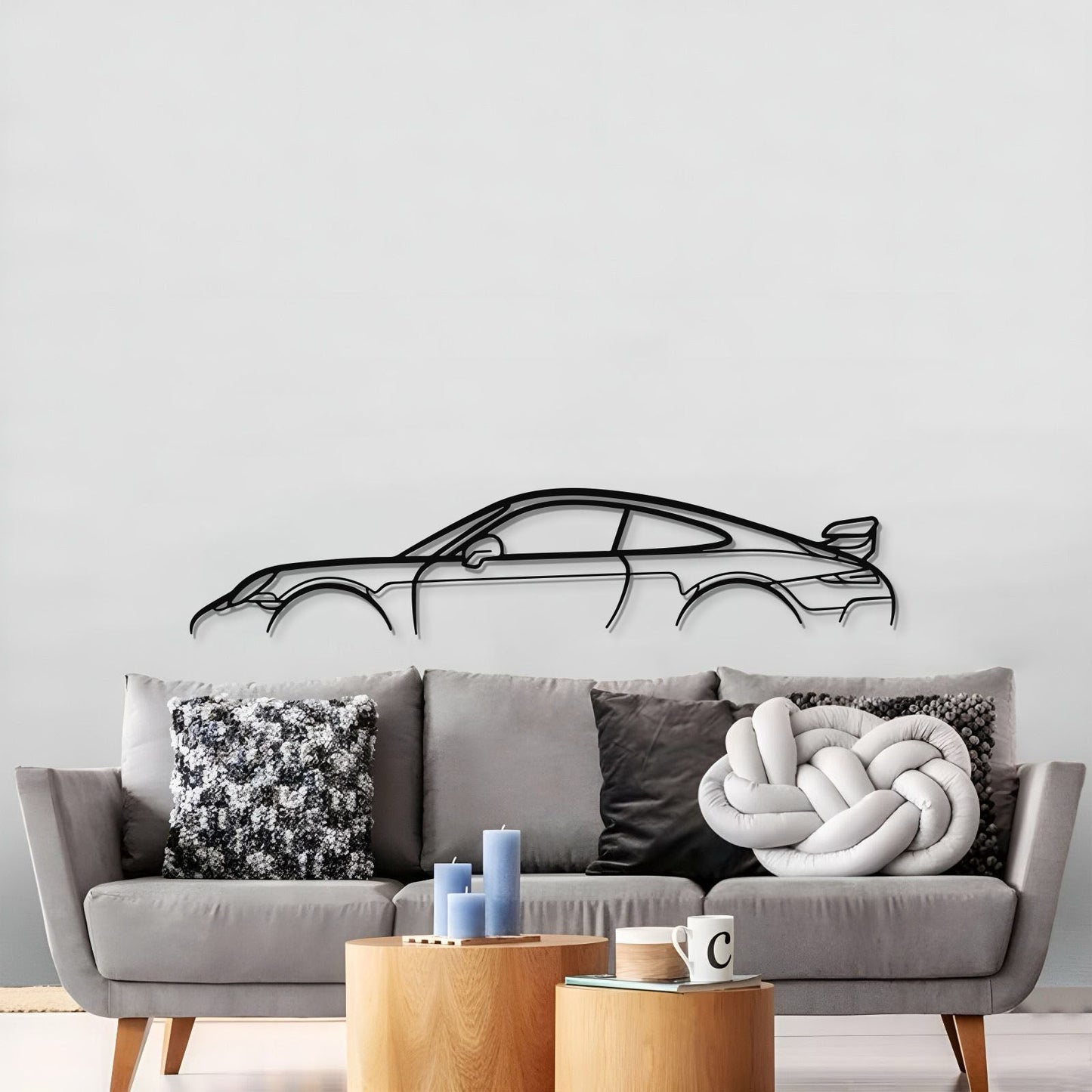 911 GT3 Model 991 Metal Car Wall Art - MT0853