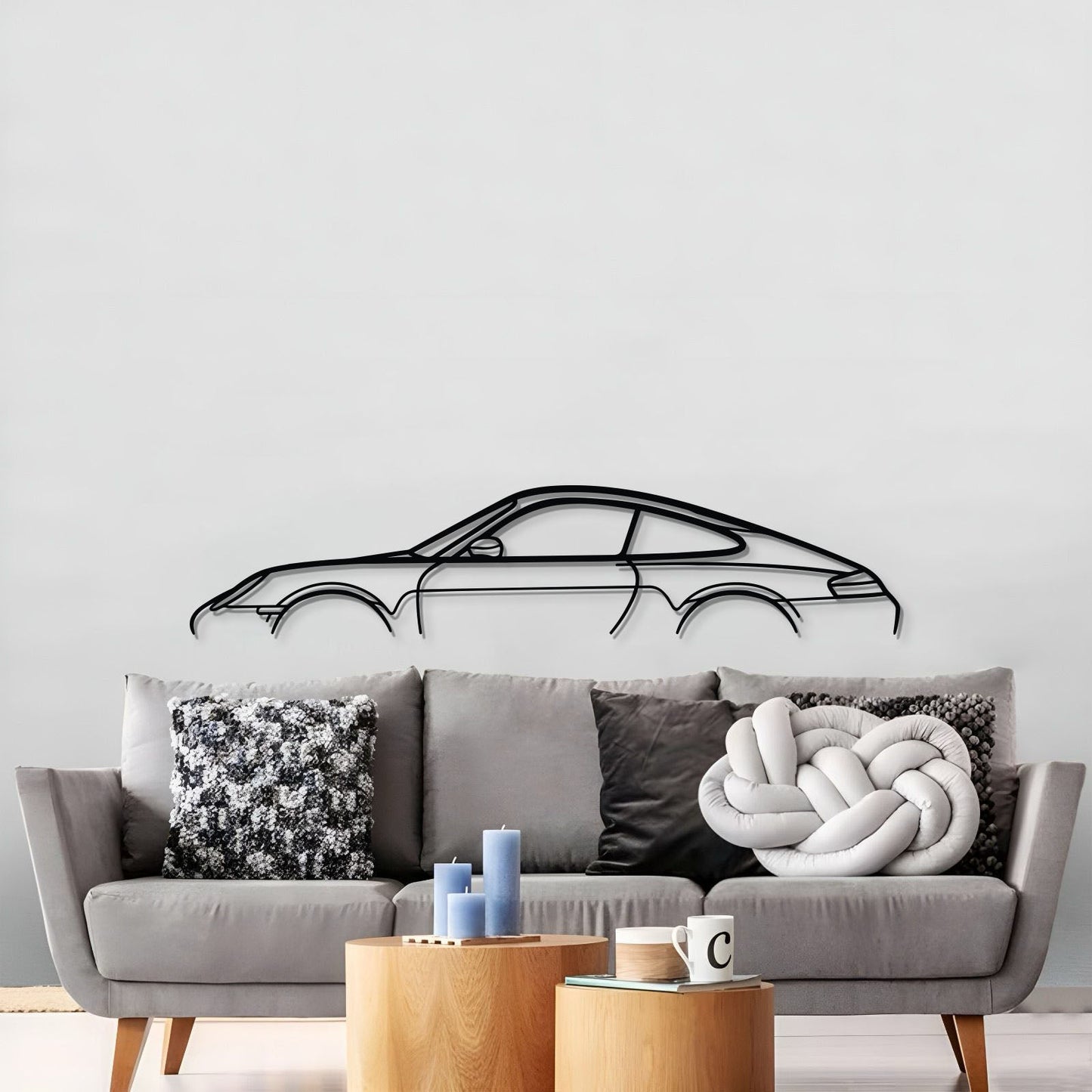 911 Model 996 Metal Car Wall Art - MT0867