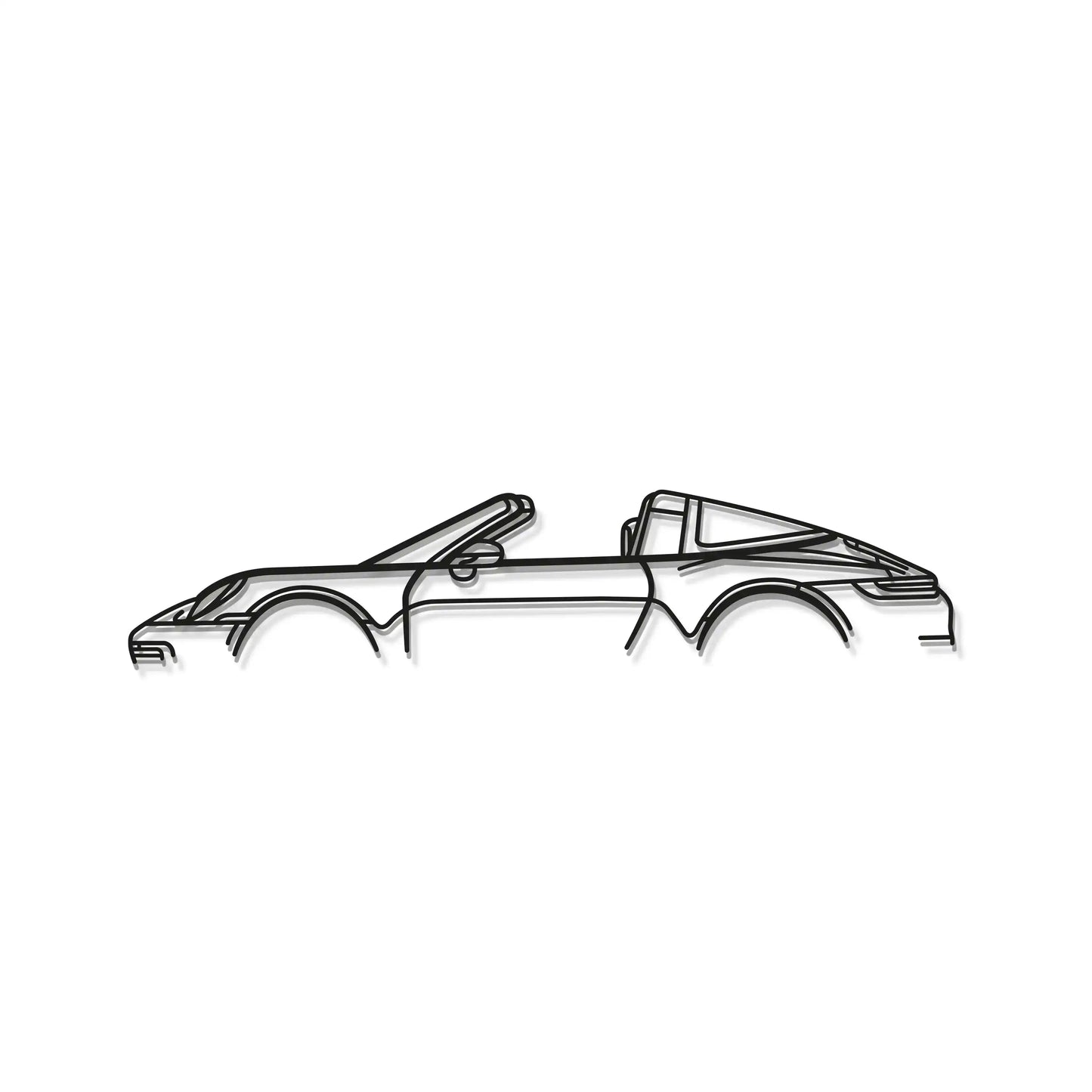 911 Targa Model 992 Metal Car Wall Art - MT0870