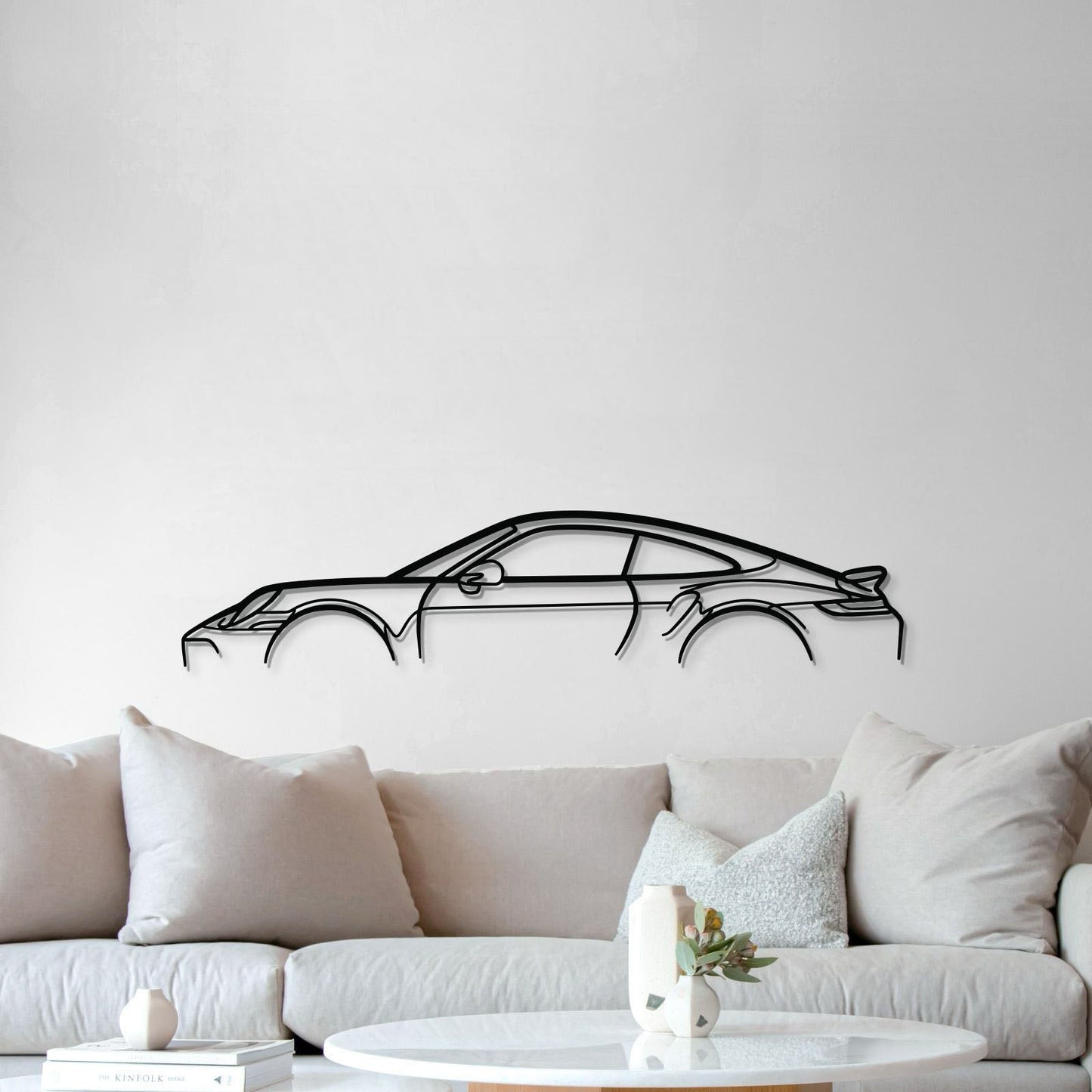 911 Turbo S Model 992 Metal Car Wall Art - MT0878