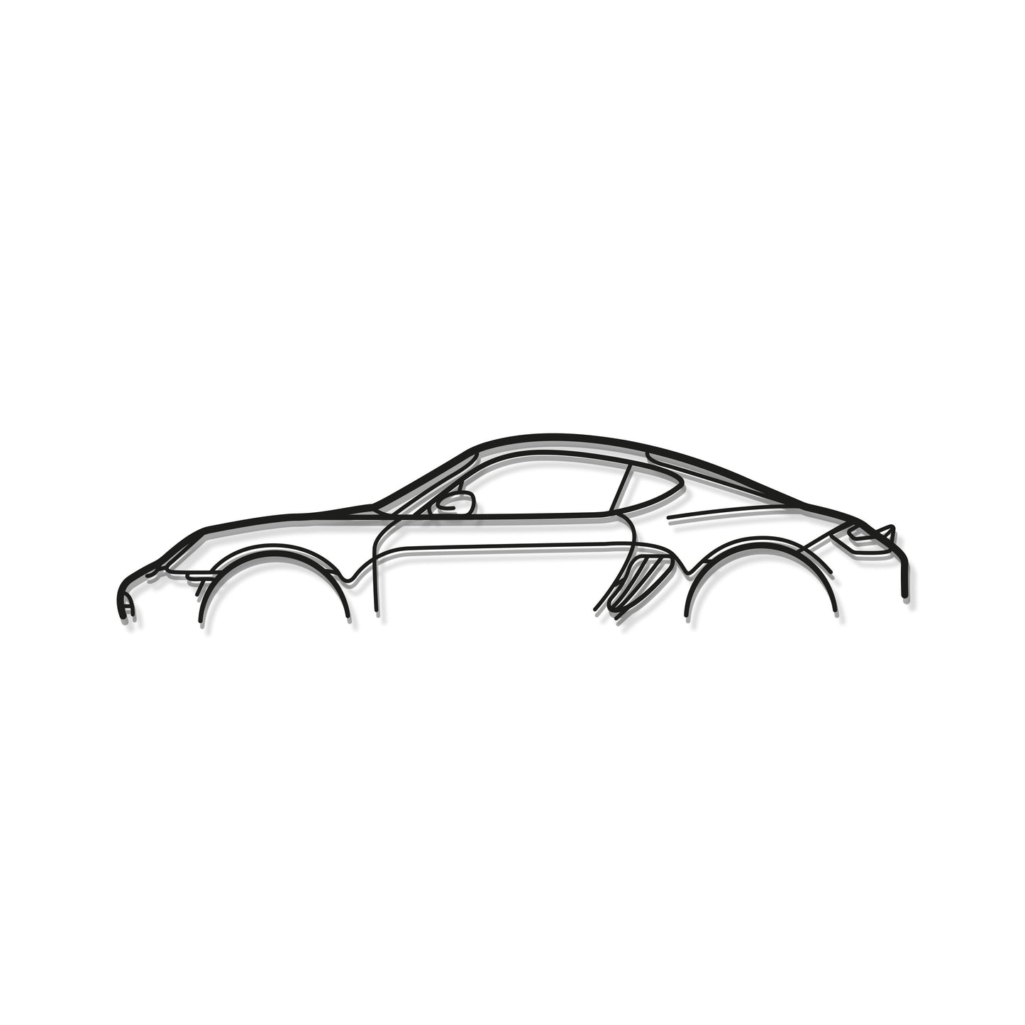 Cayman 987 Metal Car Wall Art - MT0896