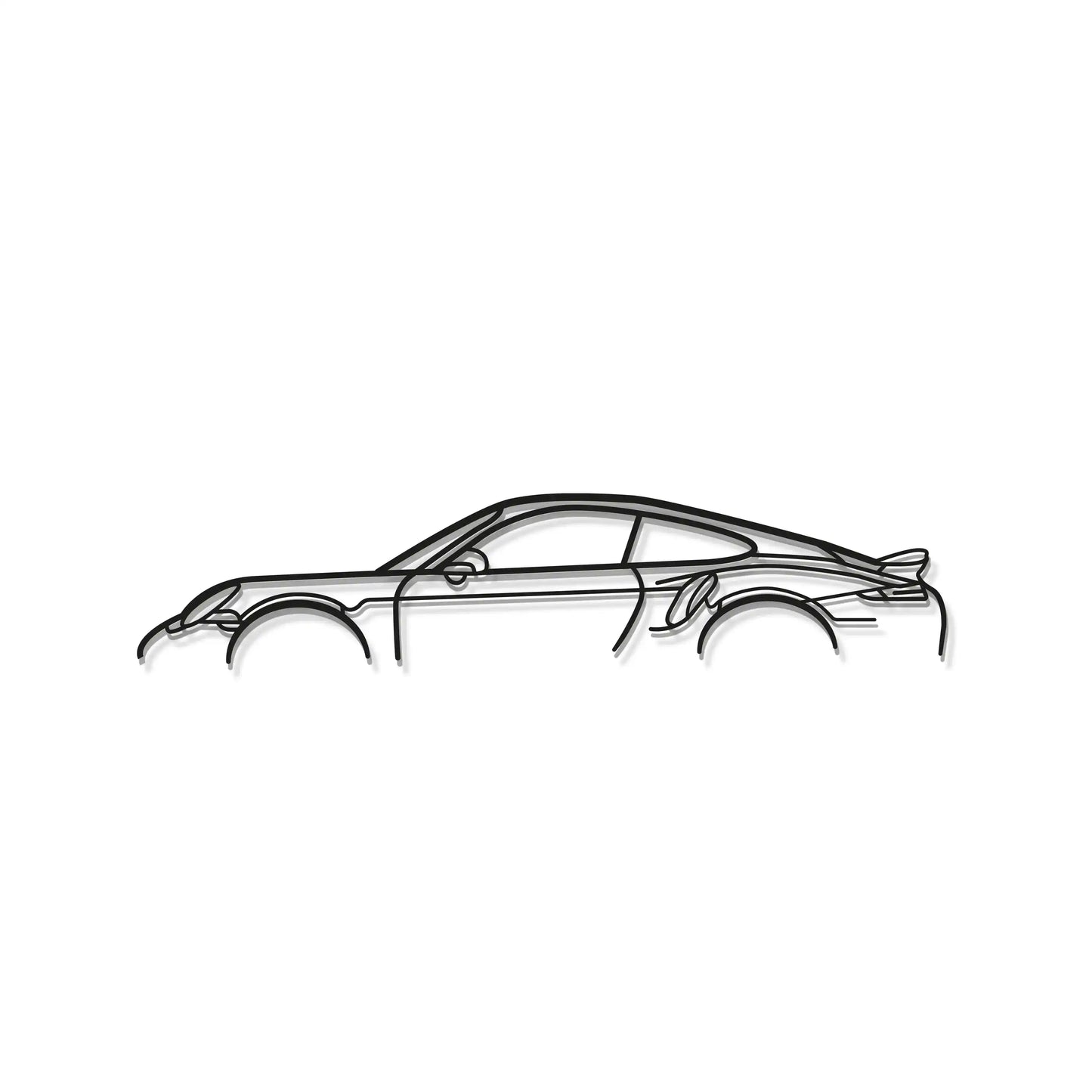 911 Turbo S Model 991 Metal Car Wall Art - MT0876