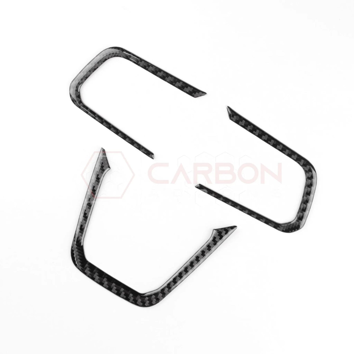 2024+ S650 Mustang Real Carbon Fiber Steering Wheel Trim Overlays