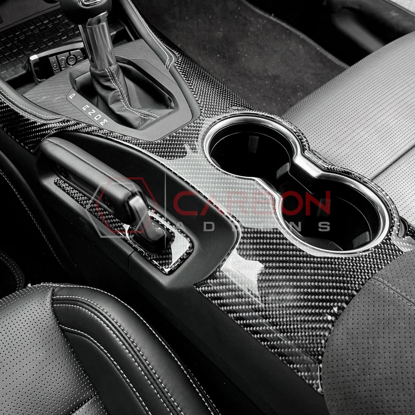 2024+ S650 Mustang Real Carbon Center Console Overlay