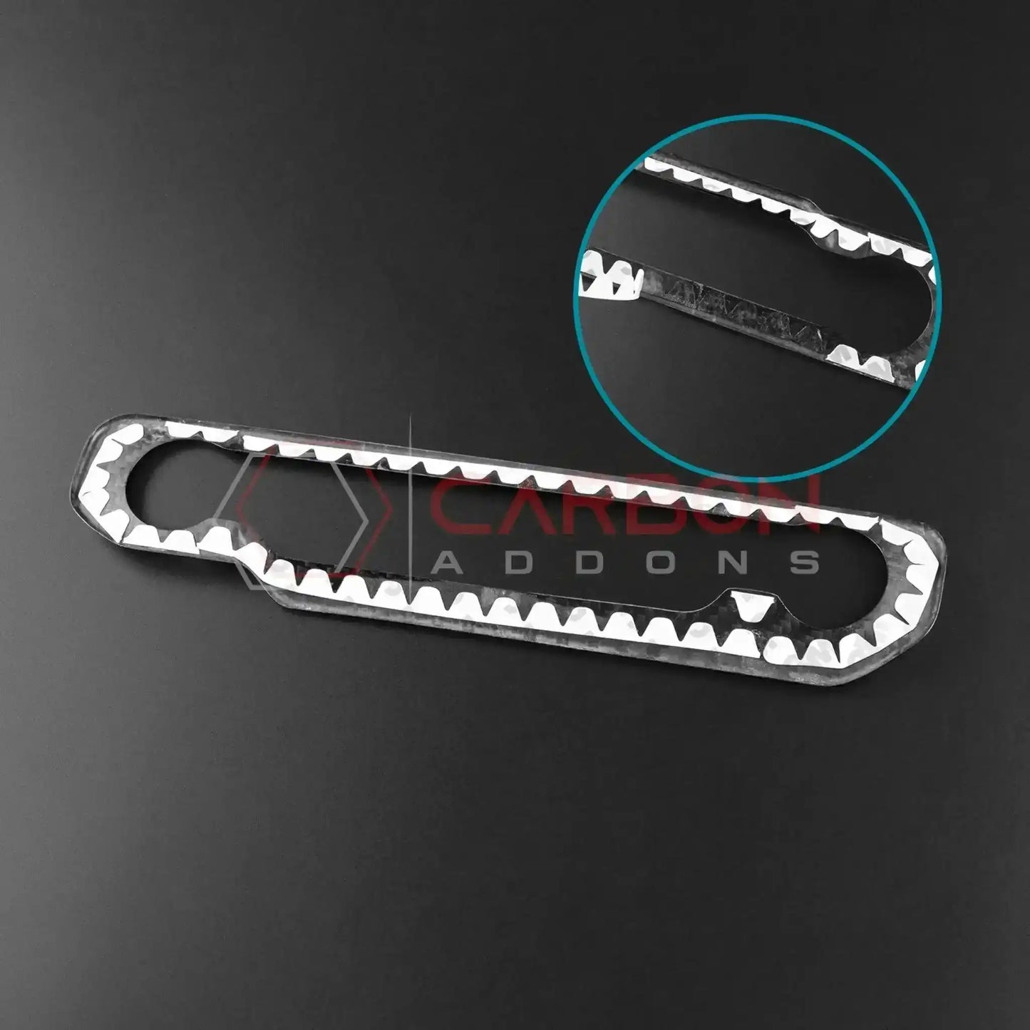 Real Carbon Fiber Radio & Dashboard Control Trim Cover for 2024+ Ford Mustang