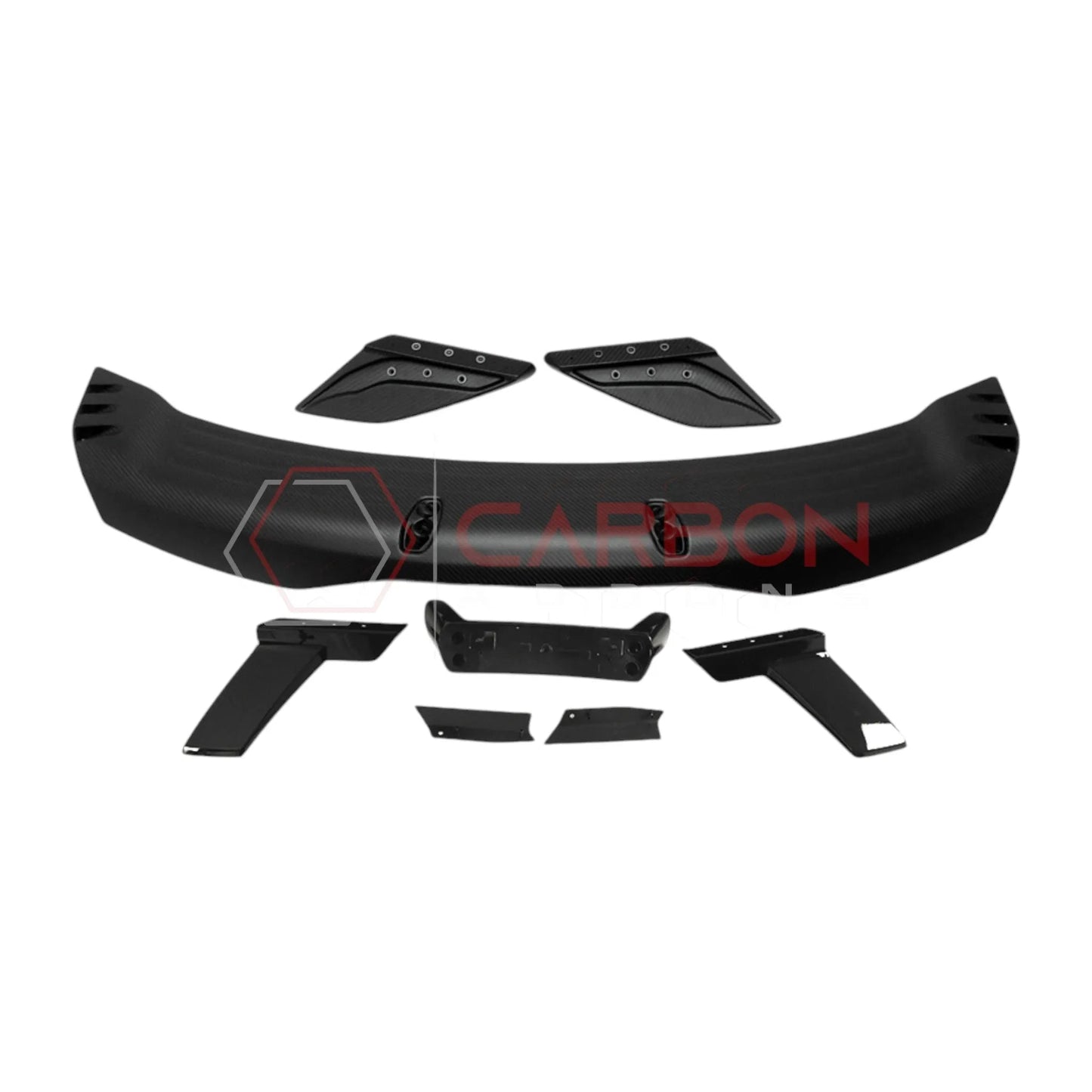 2024+ S650 Mustang Dark Horse Style Carbon Fiber Spoiler with built in Gurney Flap