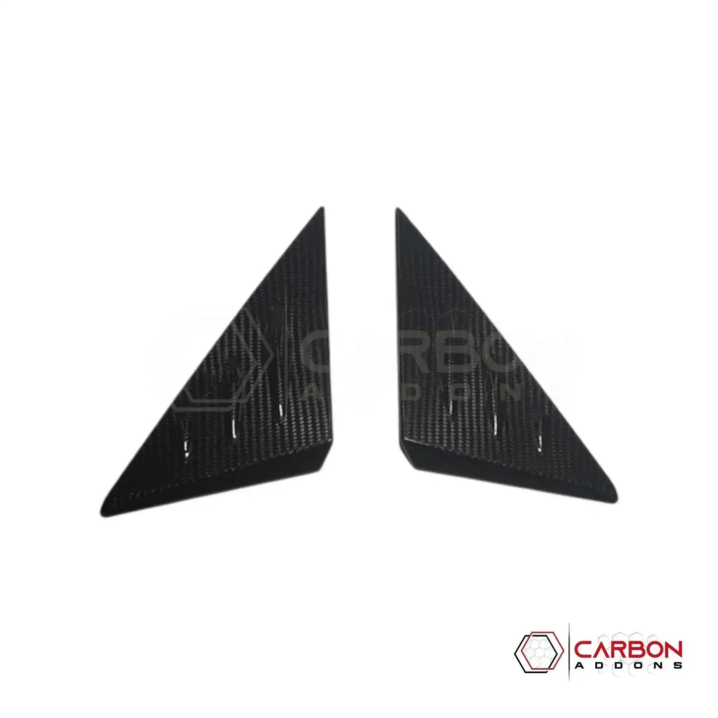 C8 Corvette 2020+ Real Carbon Fiber A-Pillar Exterior Trim Cover | 2020-2027