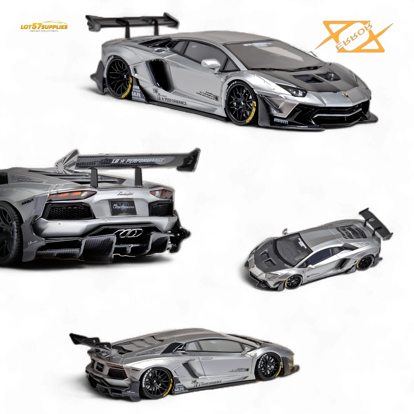 (Pre-Order) 404error LBWK Aventador 2.0 - Silver 1:64