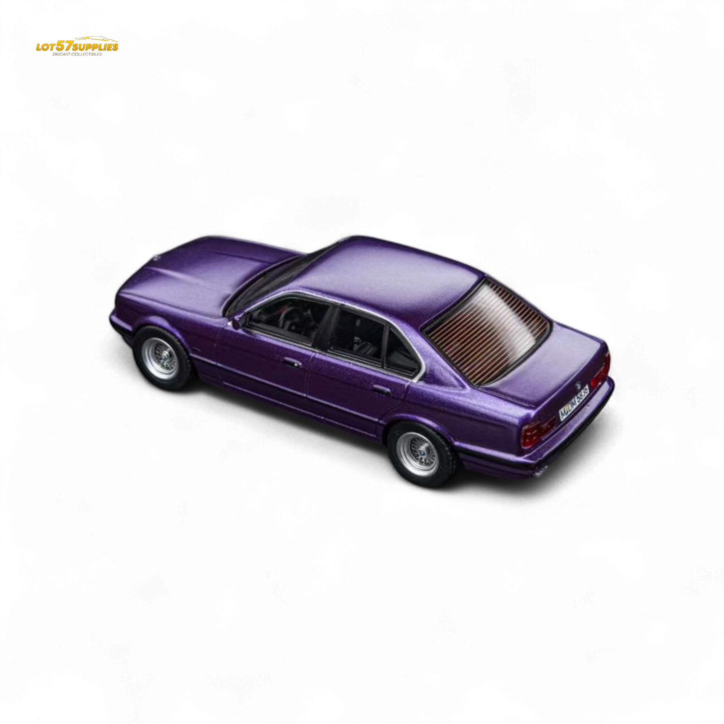 (Pre-Order) DCM BMW E34 5-Series Sedan - Daytona Roland Purple 1:64