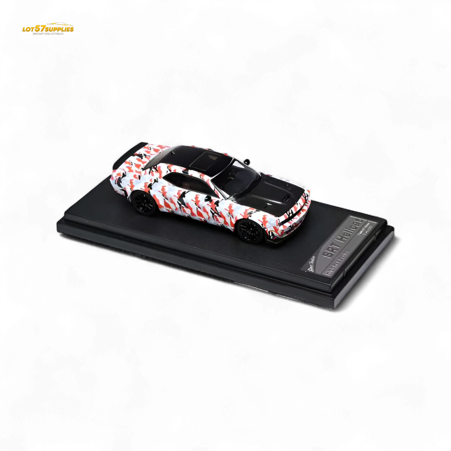 (Pre-Order) Stance Hunters Dodge Challenger SRT Hellcat DPM Desert Orange Gray - 1:64