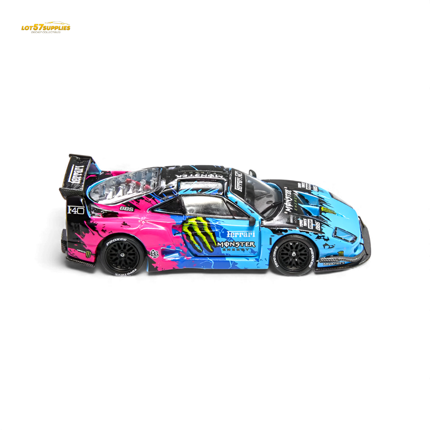 (Pre-Order) Demon King Auto F40 LB-Works Wide-Body - Monster Livery 1:64