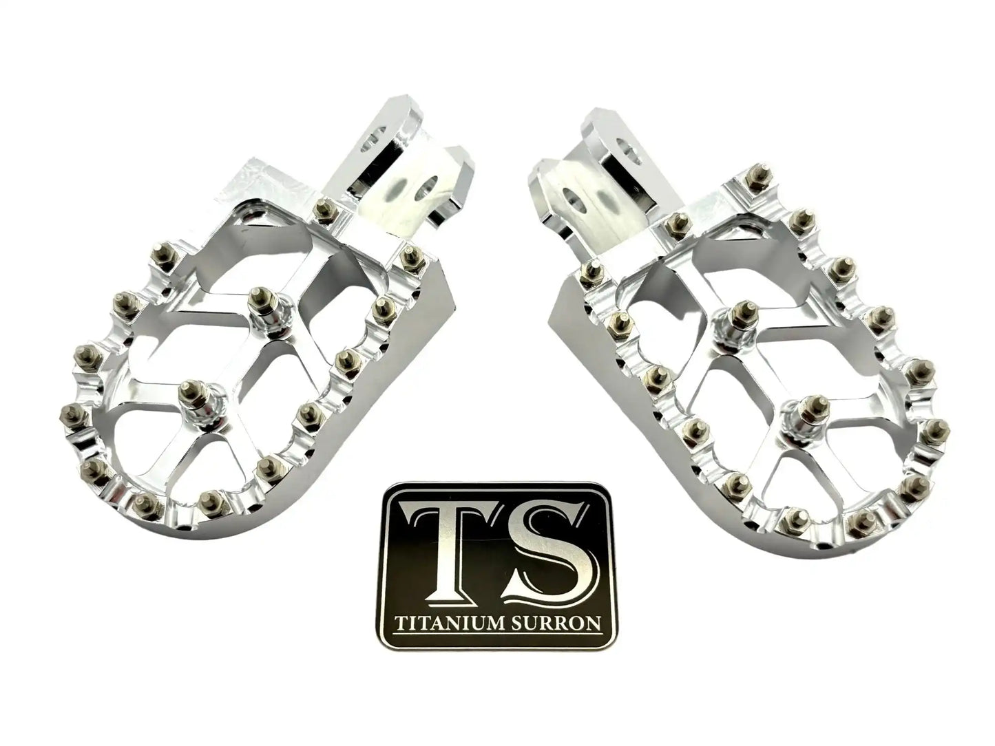 Anodized Aluminum Foot Pegs for Surron and Similar E-moto