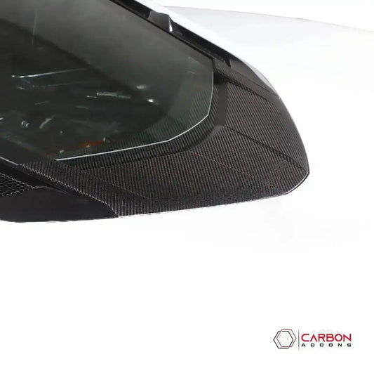 C8 Corvette Carbon Fiber Rear Lower Window Trim | Direct Replacement (2020–2026 Coupe)