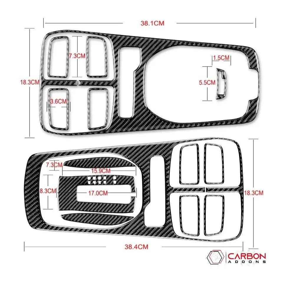 Carbon Fiber Center Console Overlay for Chevrolet Camaro 2010-2015