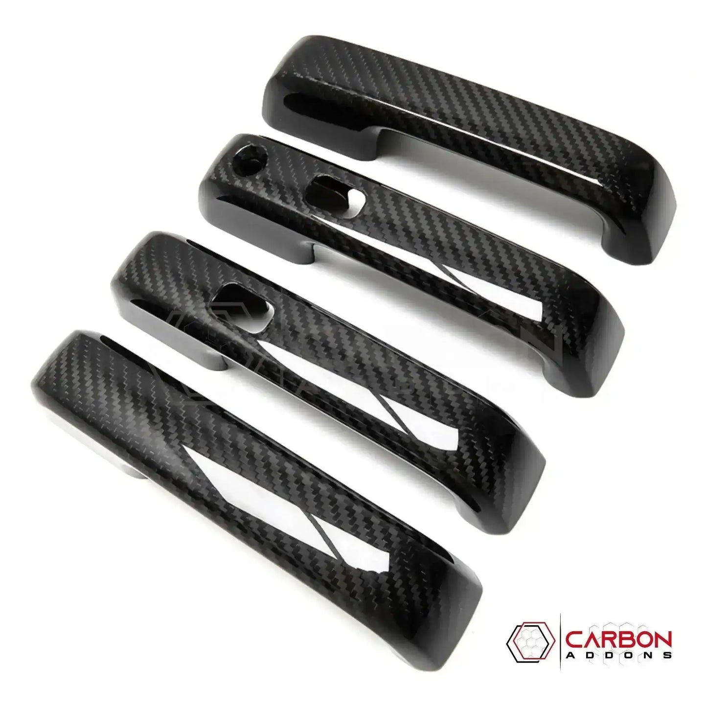 Real Carbon Fiber Exterior Door Handle Cover For F150 2015-2020
