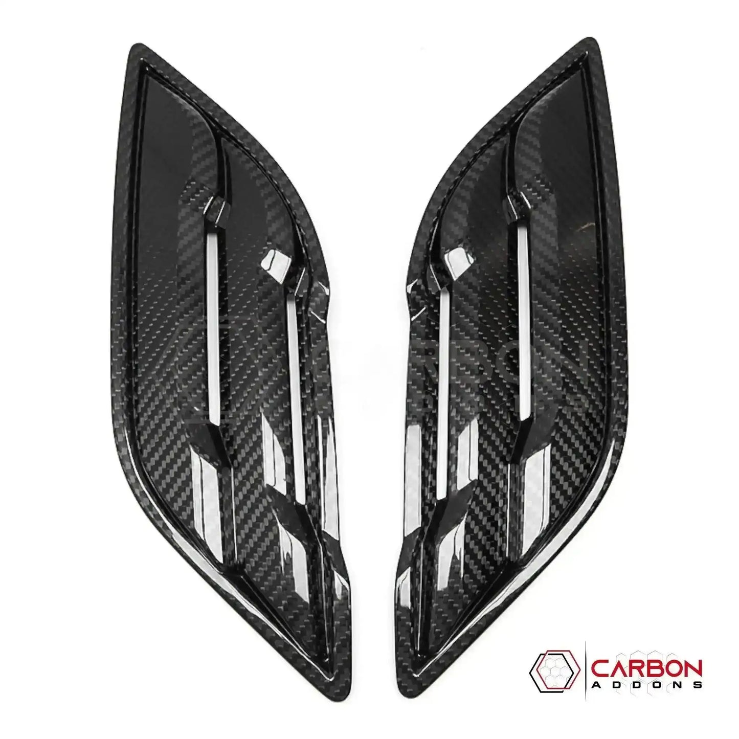 Real Carbon Fiber Fender Vents Cover For F150 2015-2020