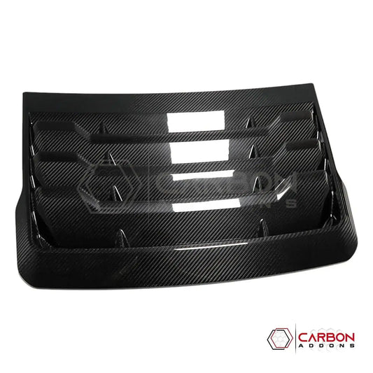 Real Carbon Fiber Hood Vent Cover For F150 Raptor 2015-2020