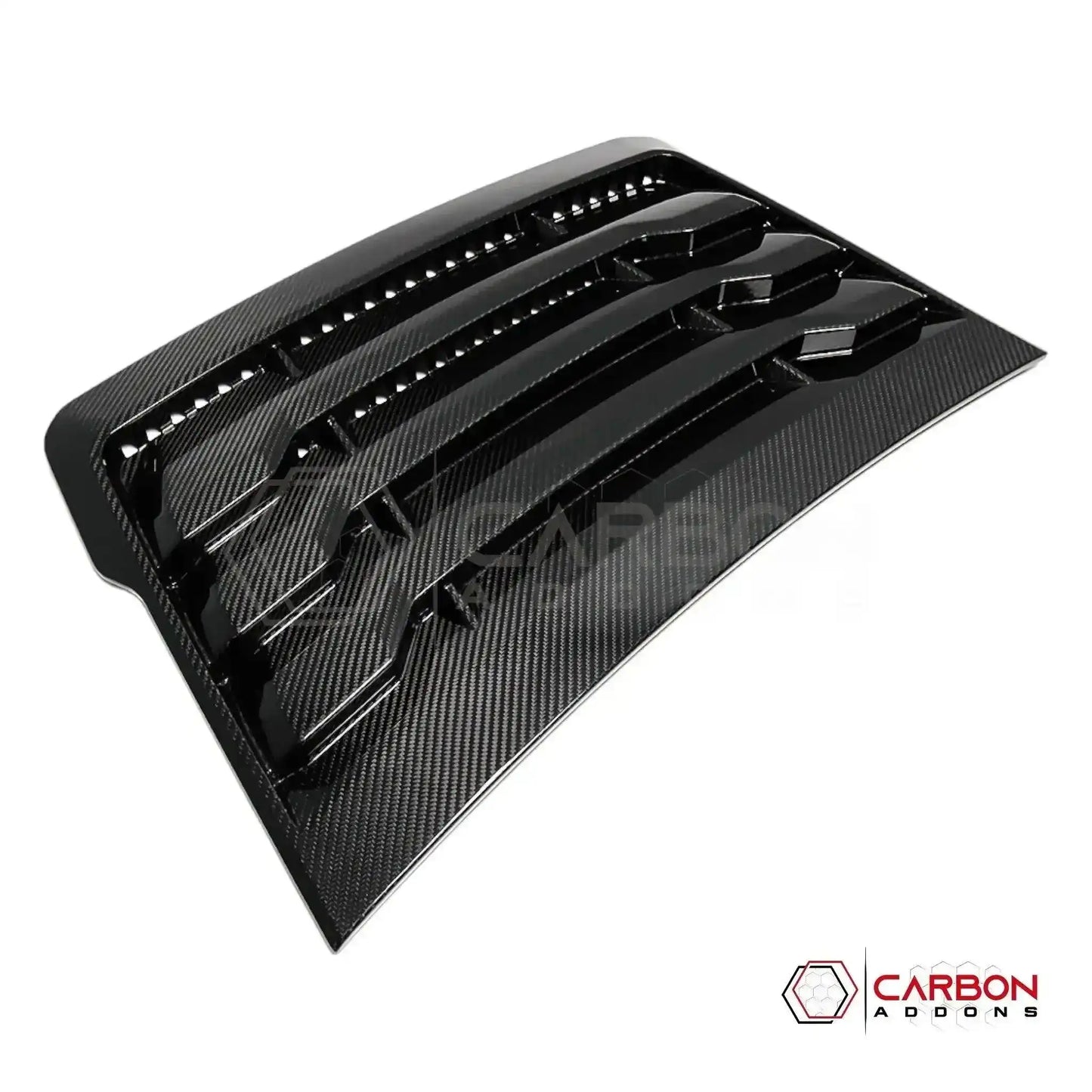 Real Carbon Fiber Hood Vent Cover For F150 Raptor 2015-2020