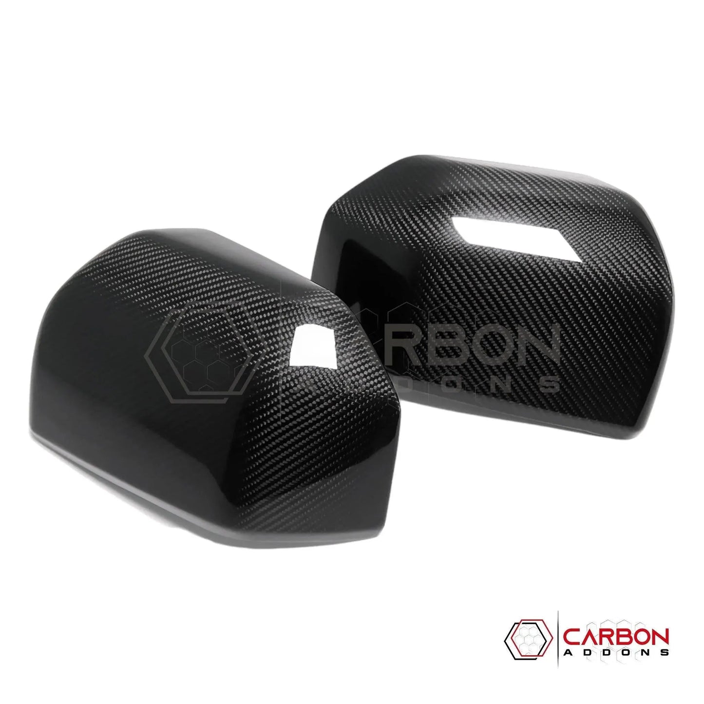 F150 2015-2020 Rear View Mirror Real Carbon Fiber Cover