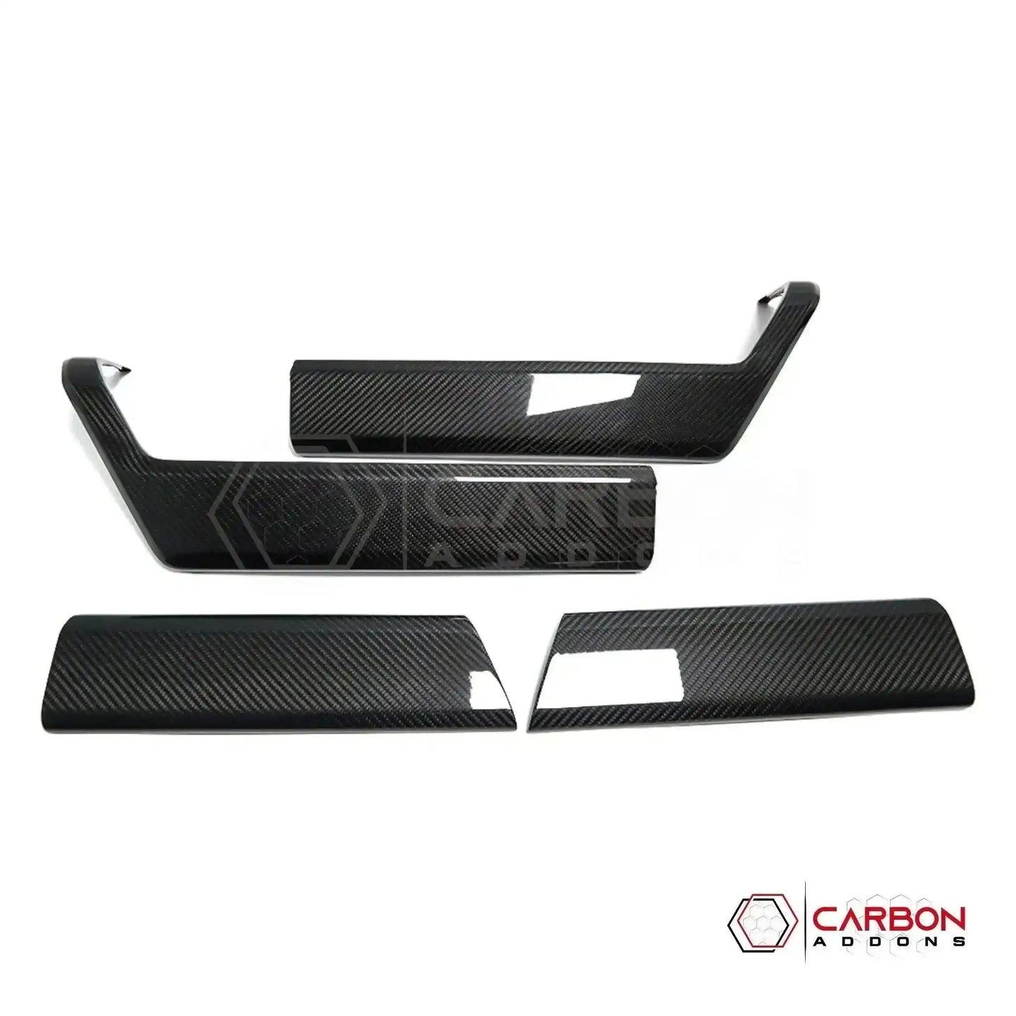 Real Carbon Fiber Door Panel Trim Covers for 2021+ Ford F-150