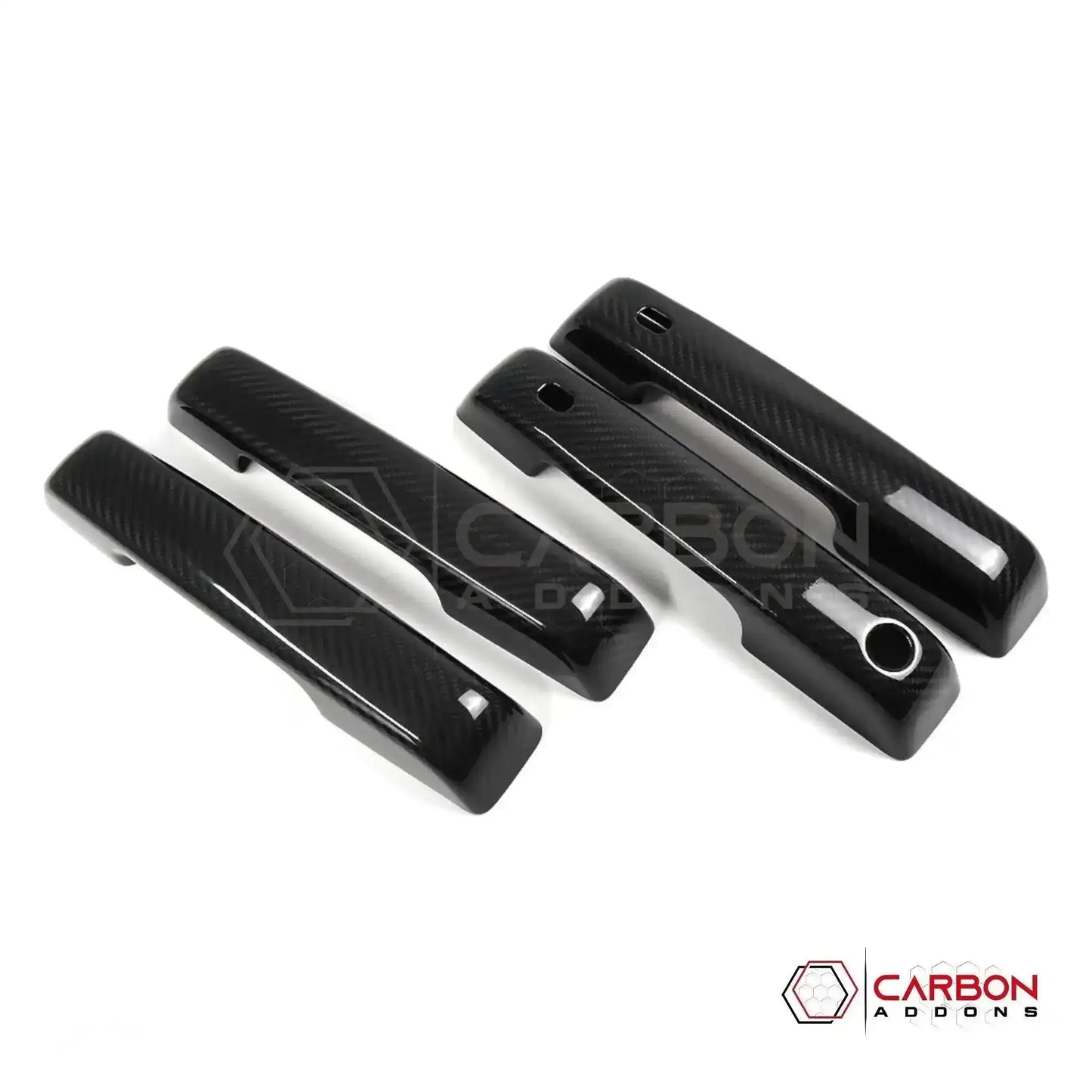Real Carbon Fiber Exterior Door Handle Covers for 2021+ Ford F-150