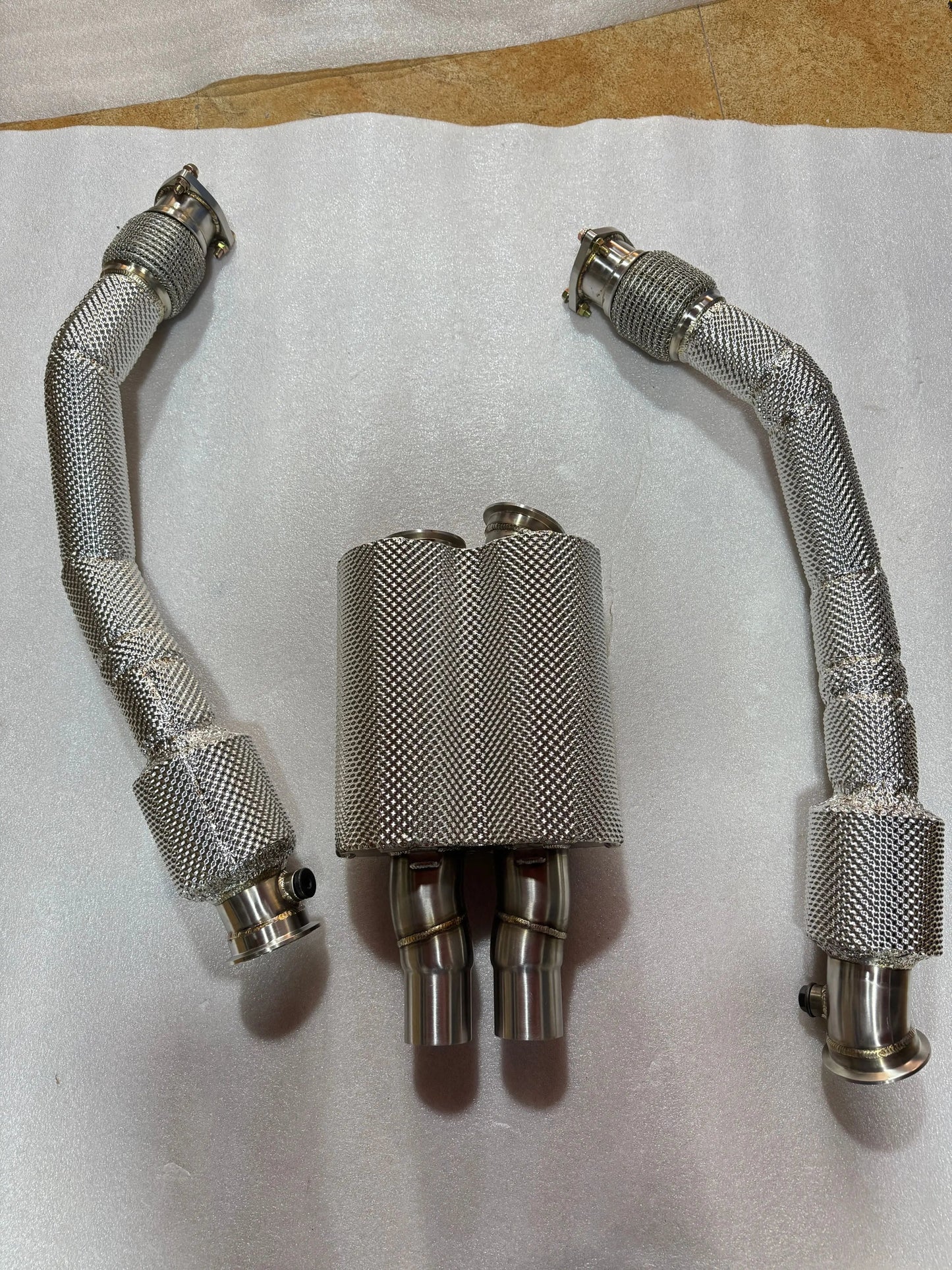 TruFlow UltraTone Resonated Downpipes, Audi 3.0T V6 Supercharged