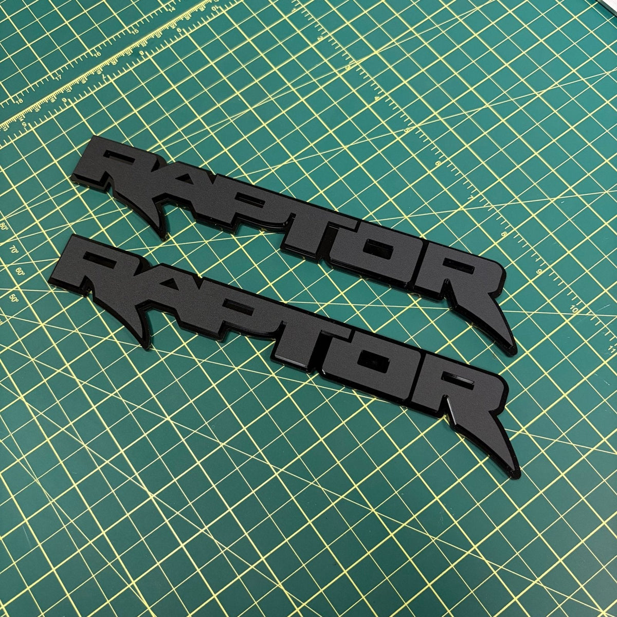 Ford Raptor Door Emblems (F150, Ranger, Bronco) - sold as a pair