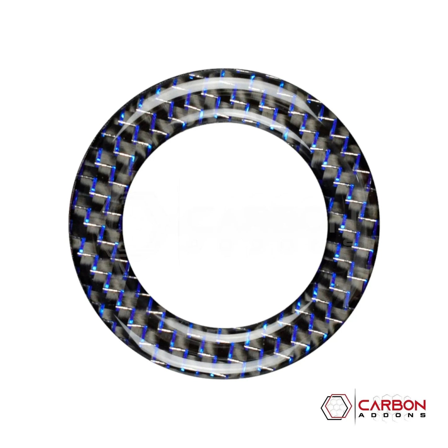 Mustang 2010-2014 Reflective Carbon Fiber Mirror Adjuster Trim Overlay