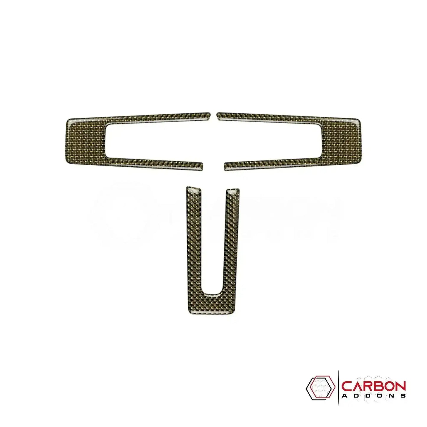 Reflective Carbon Fiber Steering Wheel Trim Overlay For Mustang 2010-2014