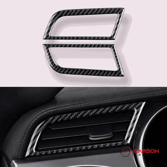 Carbon Fiber AC Outlet Trim Overlays for Mustang 2015-2023