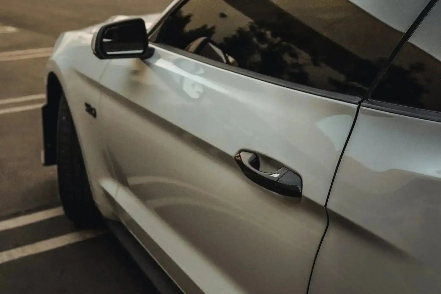 Carbon Fiber Exterior Door Handle Covers for Mustang 2015-2023