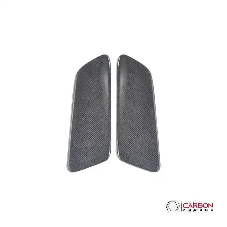Hard Carbon Fiber Rear Seat Side Trim Covers for 2015–2023 Ford Mustang