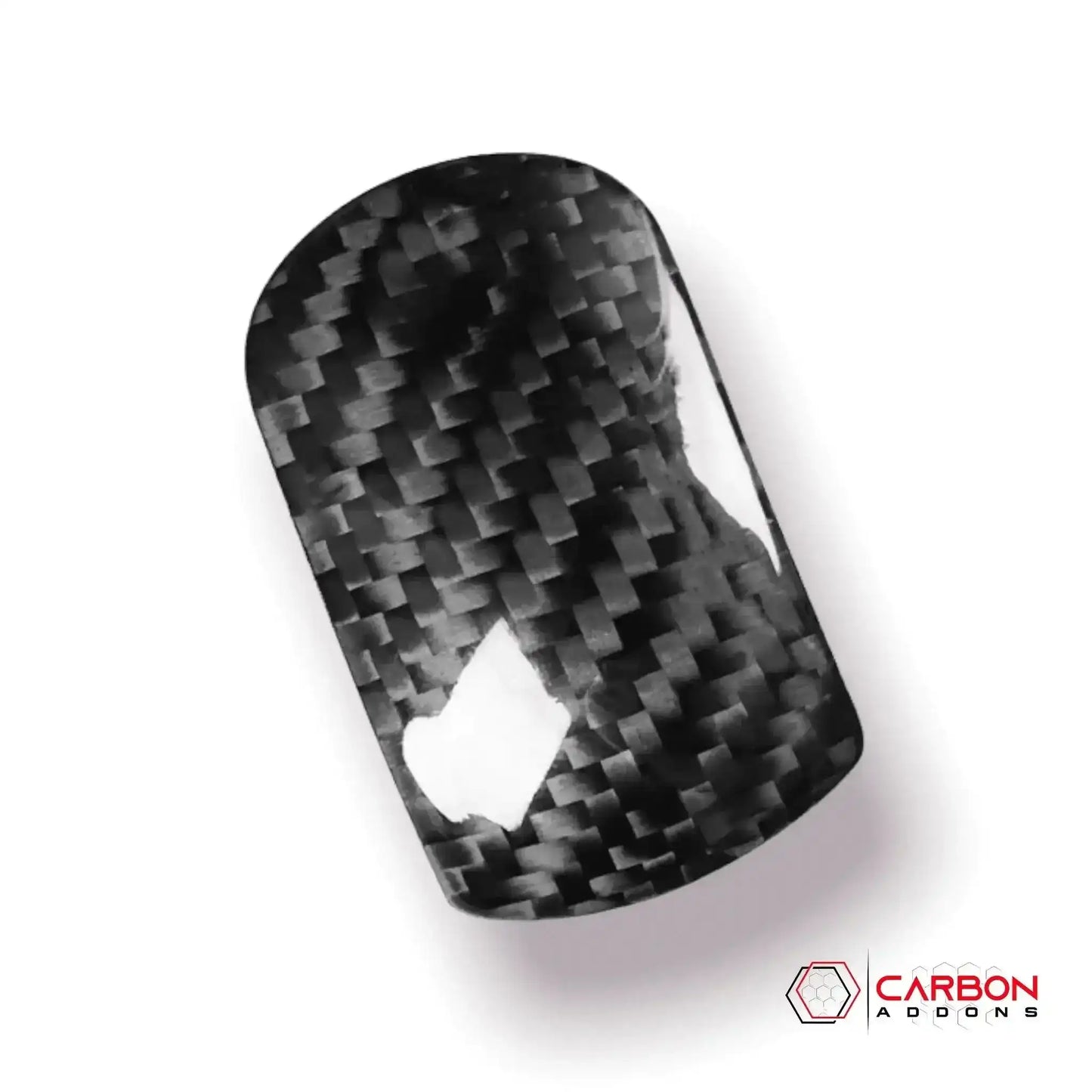 Real Carbon Fiber Shift Knob Button Trim Cover for Mustang 2015-2023