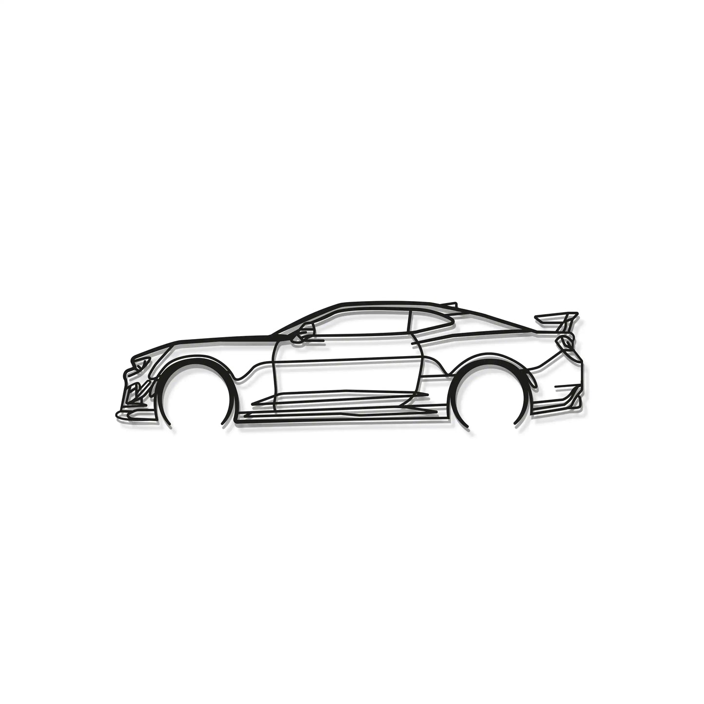 Camaro ZL1 Detailed Metal Car Wall Art - MT0893
