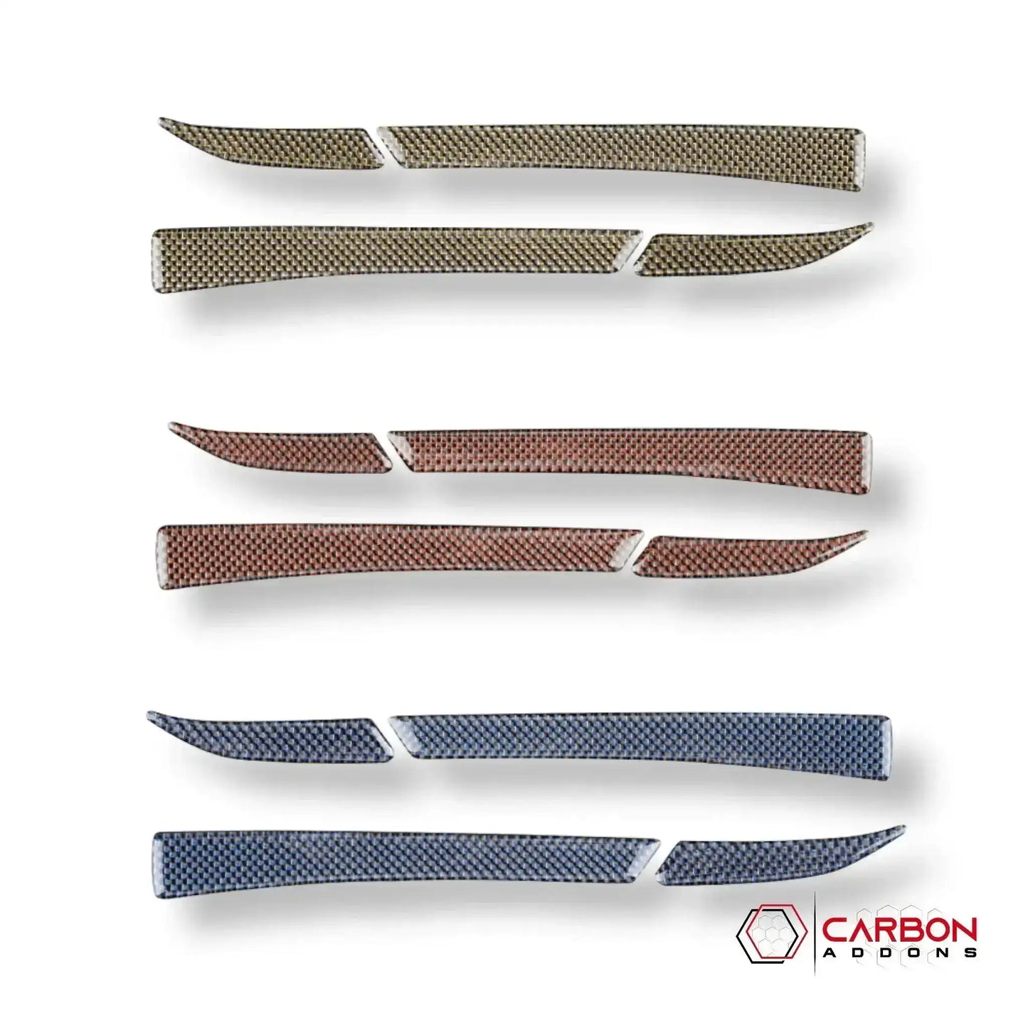 Carbon Fiber Rear View Mirror Trim Overlay For Mustang 2015-2023