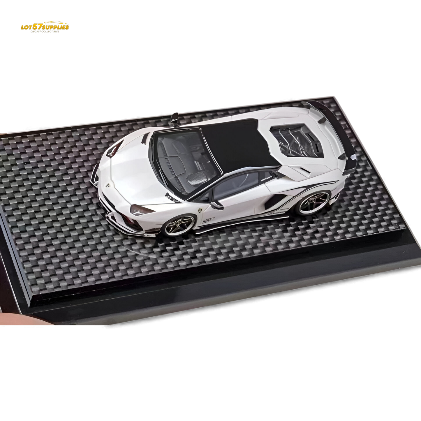 YM Model Lamborghini Aventador S Advance Edition Rowen White 1:64