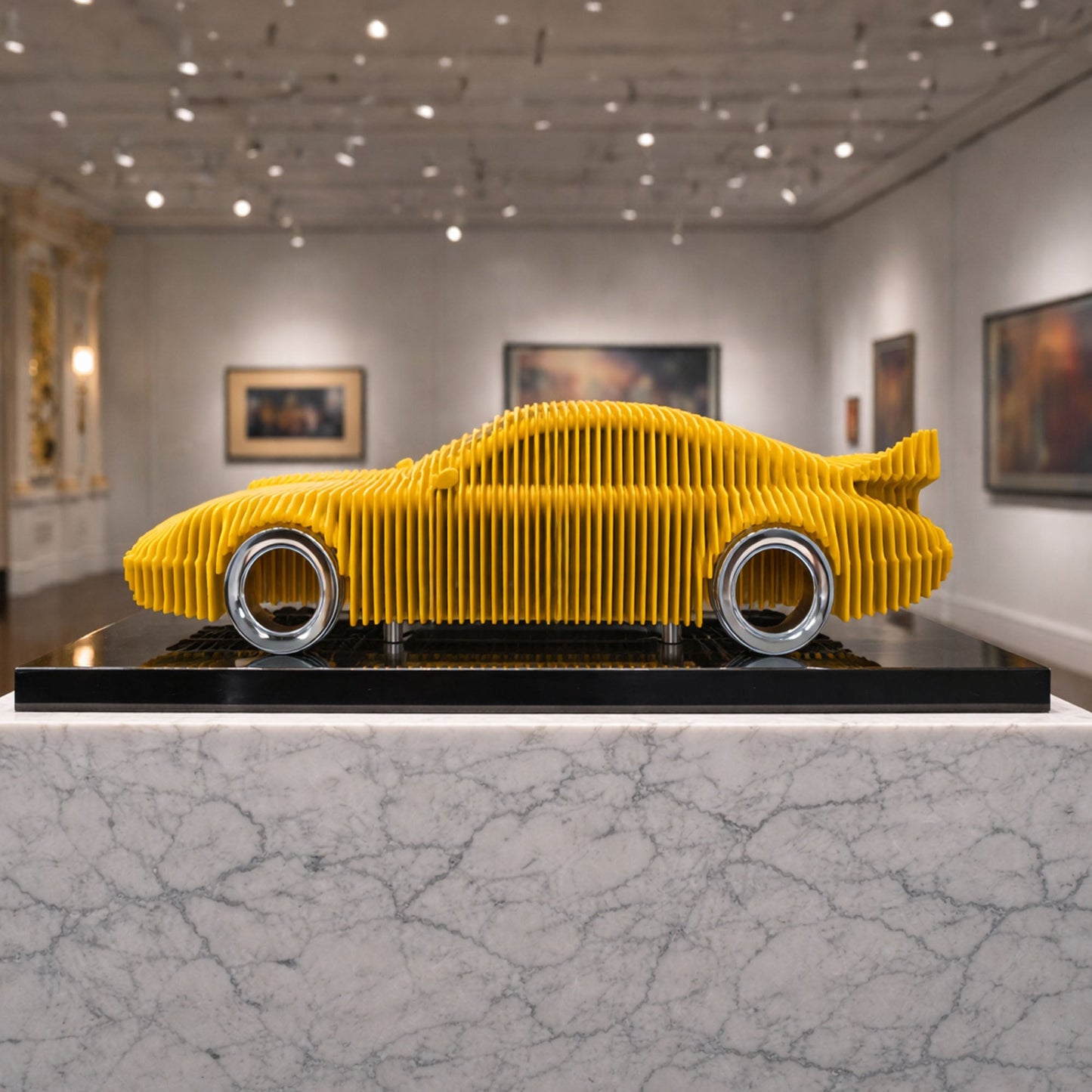 911 Metal Car Sculpture - MT1496