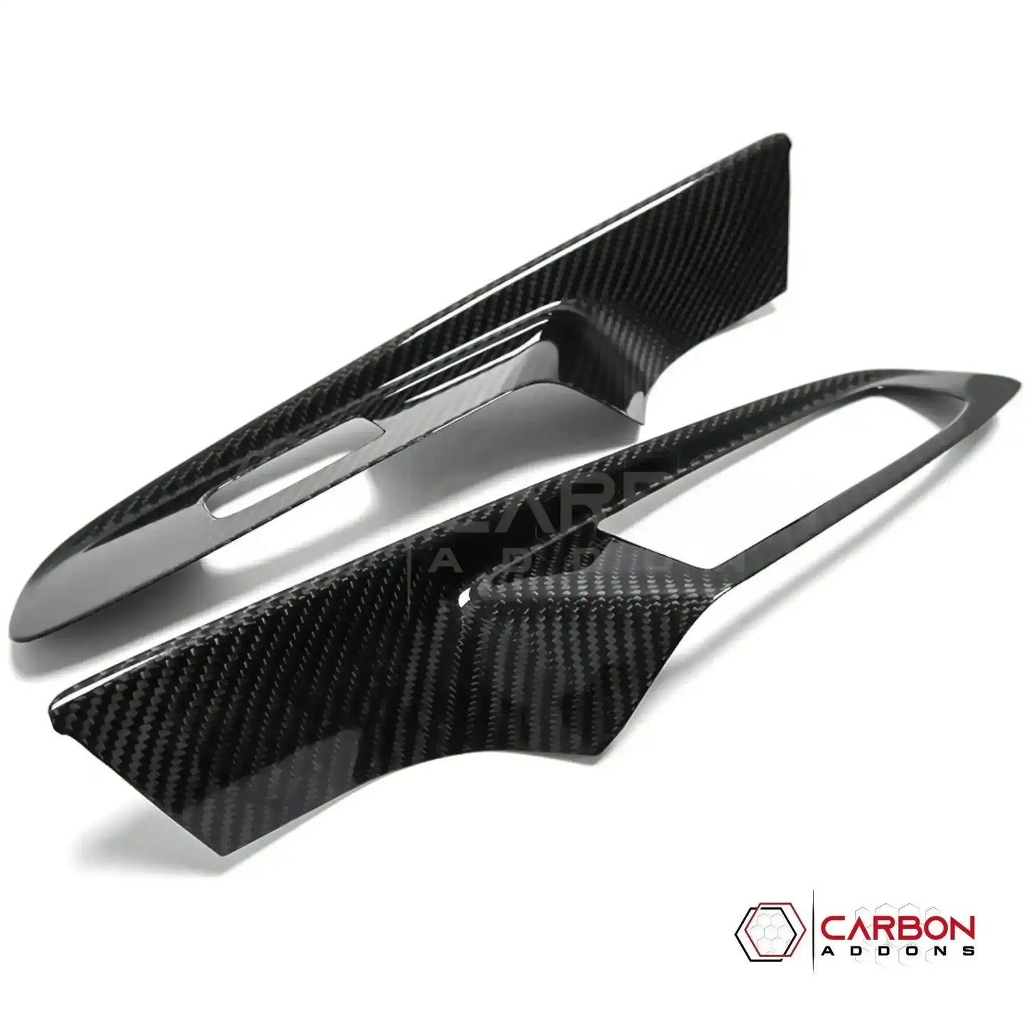 C8 Corvette Real Carbon Fiber Window Switch Trim Covers | Interior Upgrade (2020–2027)