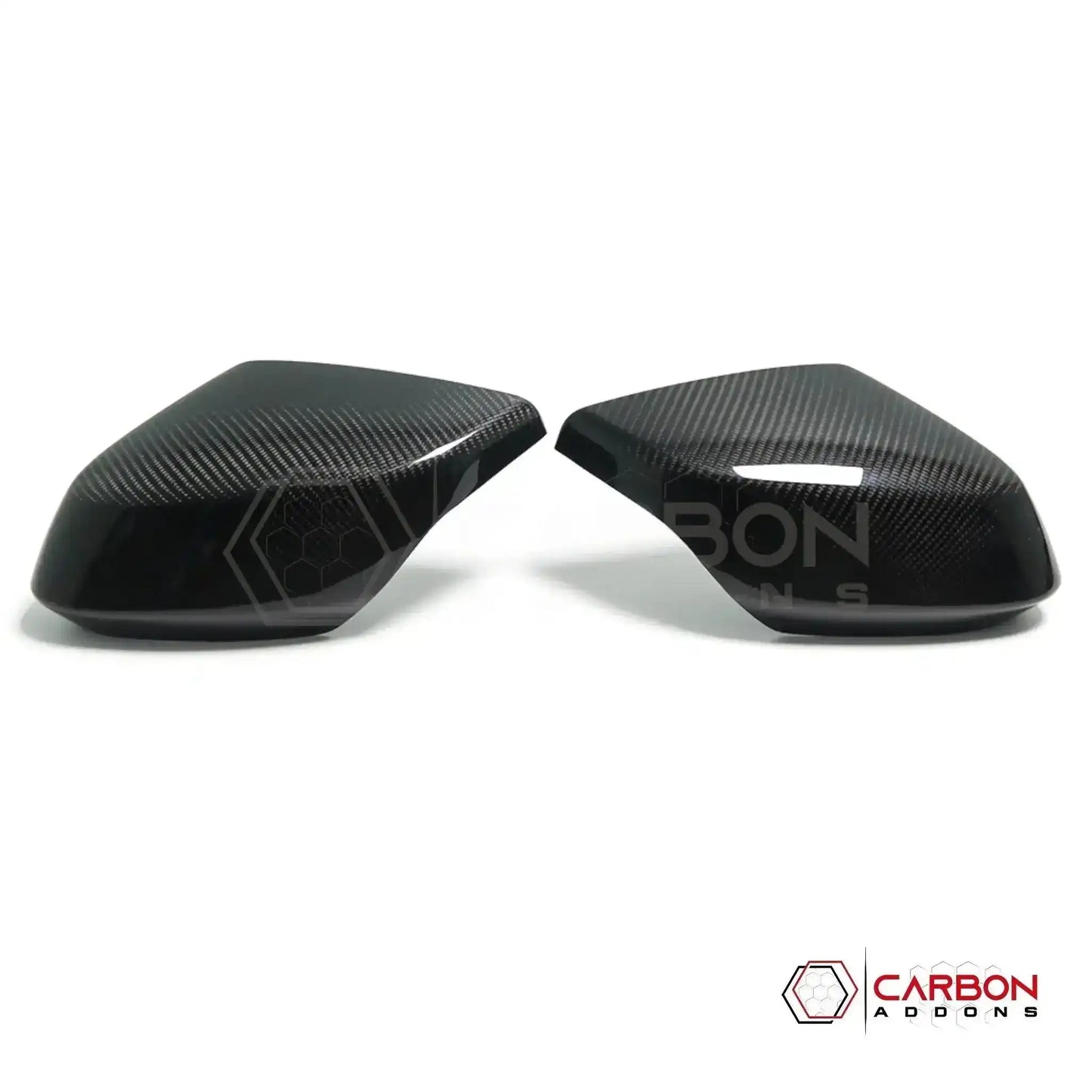 C8 Corvette Real Carbon Fiber Mirror Cap Replacements | Direct Replacement (2020–2027)