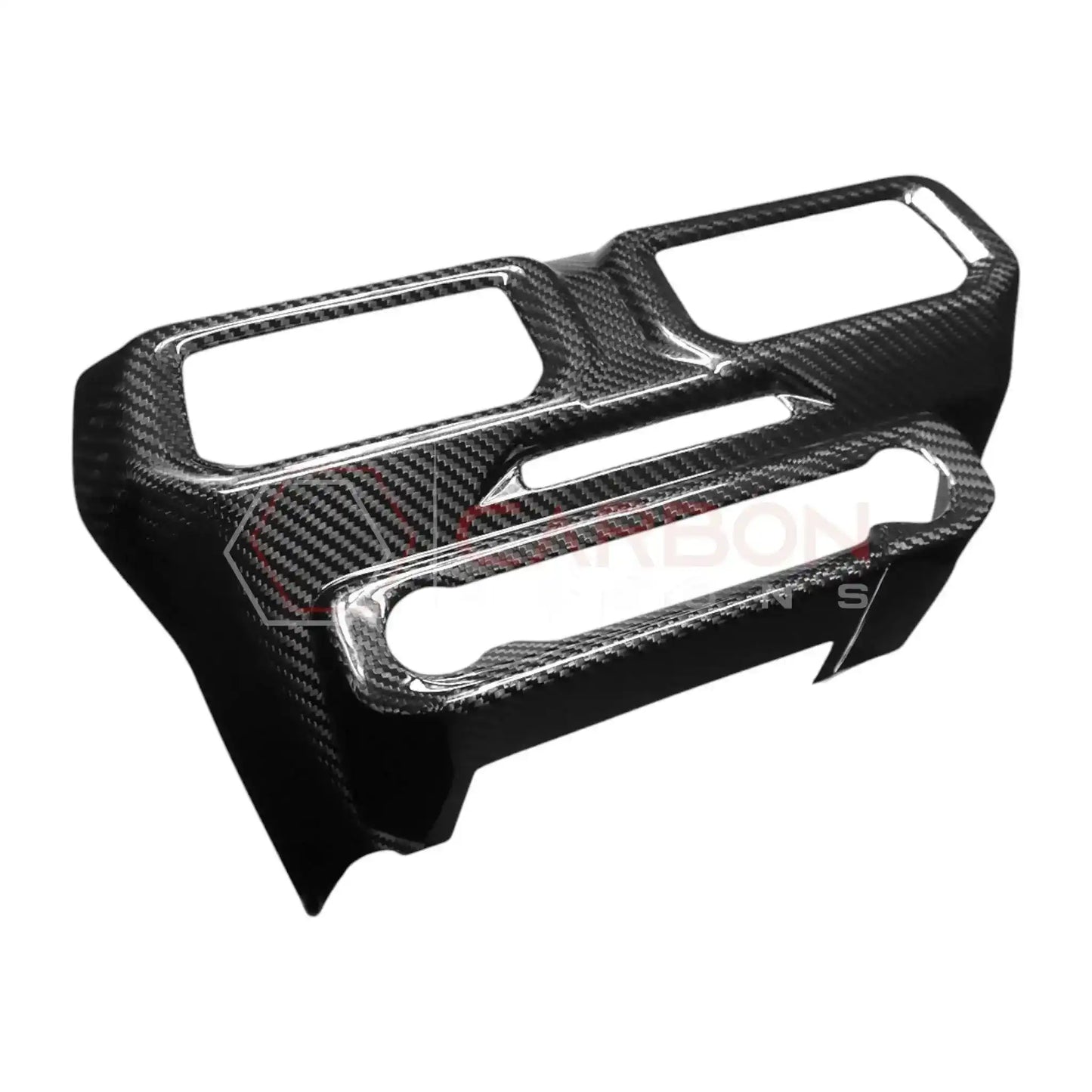 Real Carbon Fiber Center Dashboard A/C Vent Trim Cover for 2024+ Ford Mustang