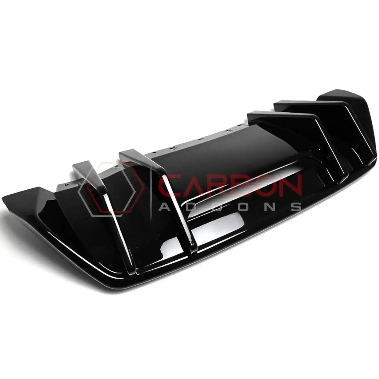 Rear Diffuser Add-On Fins for 2024+ Ford Mustang GT & EcoBoost (ABS Plastic)