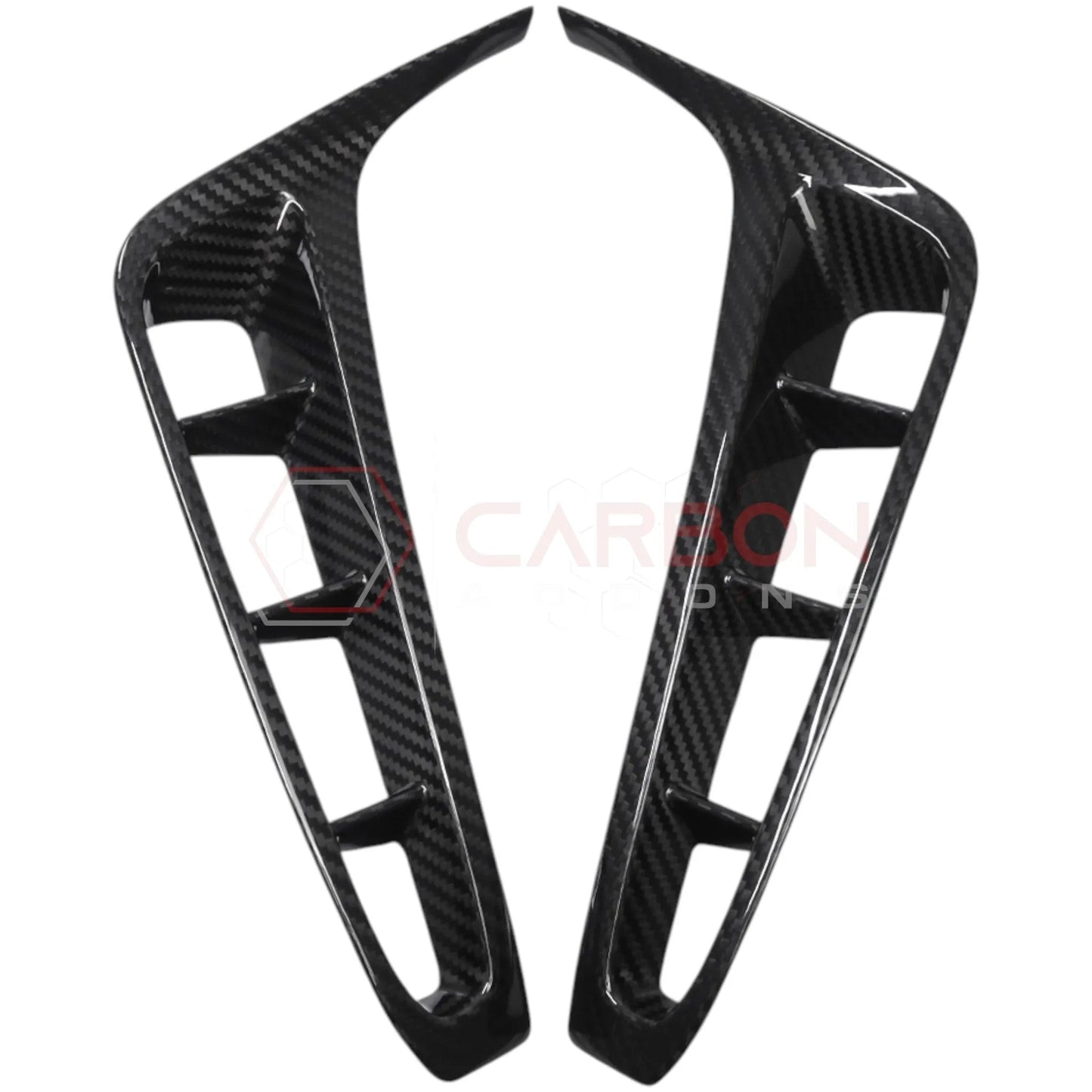 C8 Corvette Z06 Carbon Fiber Rear Bumper Side Vent Cover