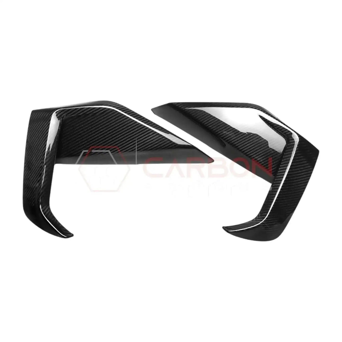 Real Carbon Fiber Lower Side Grille Trim Covers for 2024+ Ford Mustang GT