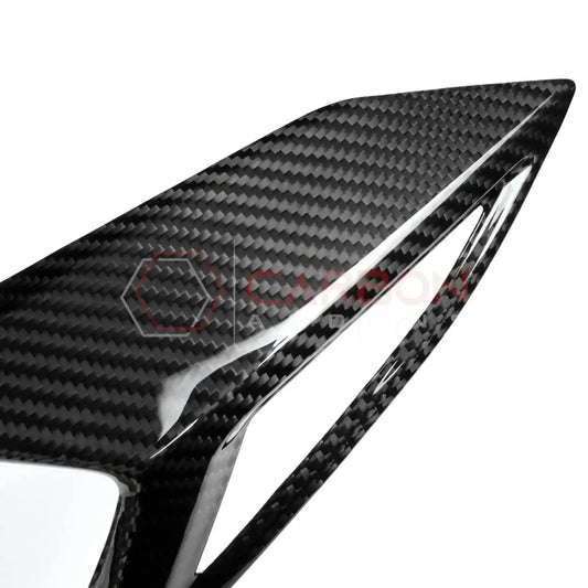 C8 Corvette Rear Taillight Side Lamp Frame Cover – Real Dry Carbon Fiber (2020–2026 Stingray, Z51, Z06, ZR1, HTC & Coupe)