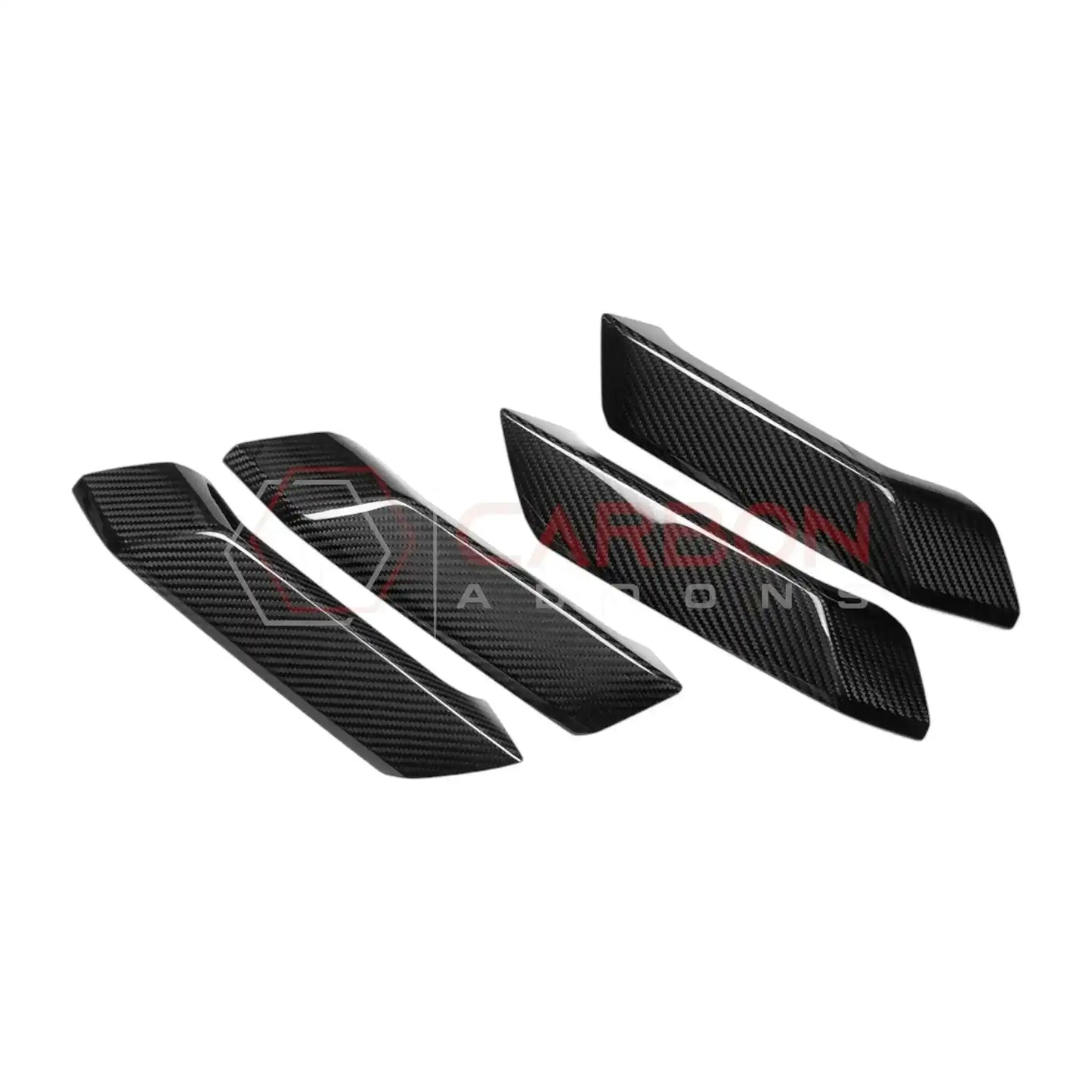 Real Carbon Fiber Interior Lower Door Handle Trim Covers For 2021+ Bronco
